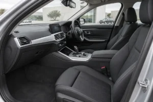 Silver BMW 3 Series, interior