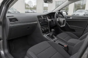 Grey Volkswagen Golf, interior